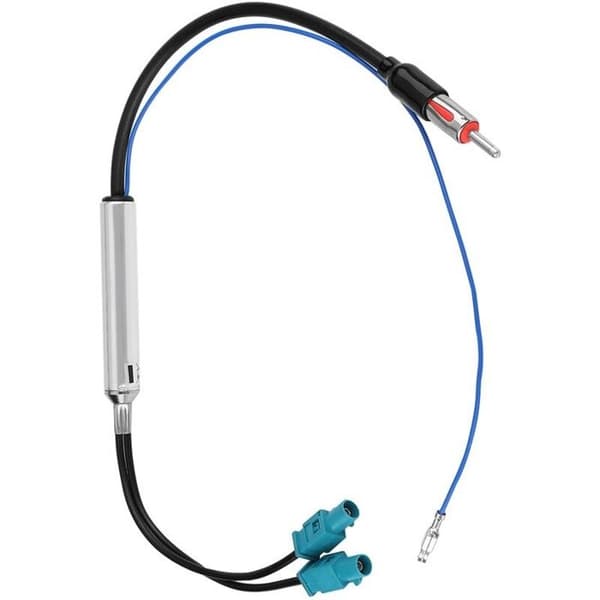 Antenneadapter - AIMOONSA - SKAA-39D - Dobbelt Fakra til DIN han - 46 cm kabel - 12V strøm