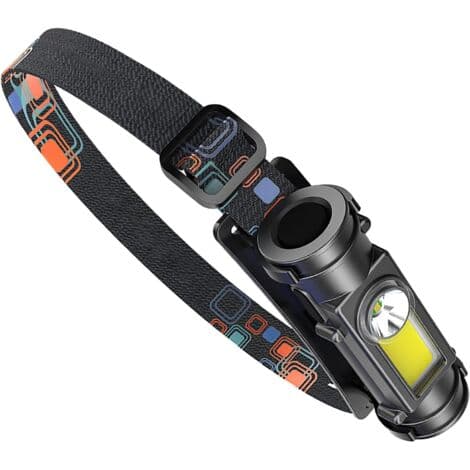 LED Hodelykt, USB Oppladbar Hodelykt 850 Lumen Frontlys IPX4 Vanntett Lampe