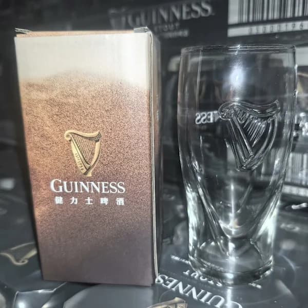 Guinness Pintglas Hantverksölmugg Transparent Hemmabar Präglad Mugg 470ml-XS7-