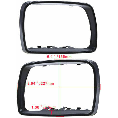 Erstatningsramme for venstre sidespeil til BMW E53 X5 2000-2006