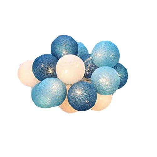 Bomullsbollsslinga - 3M 20 LED-bollsslinga för inomhusbelysning