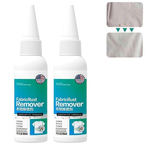 Tekstilvask Rustfjerner Tøjrens, Tøj Kaffepletter Daglig Rengøring Rustfjerner-80ml 2 STK 2PCS