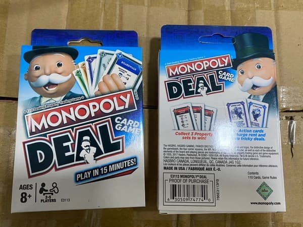 Monopoly Deal -korttipeli – Nopea perhekorttipeli, virallinen