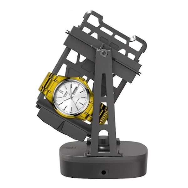 Mekanisk Urværksoptækker Display - Automatiske Ure Rotomat Sort