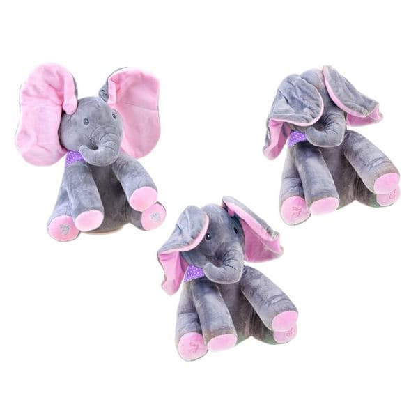 Syngende elefant, rosa