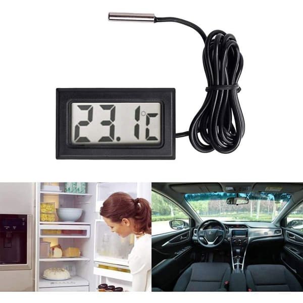 Digitaalinen LCD-lämpömittari lämpötila-anturi anturialue -50 Celsius - +110 Celsius