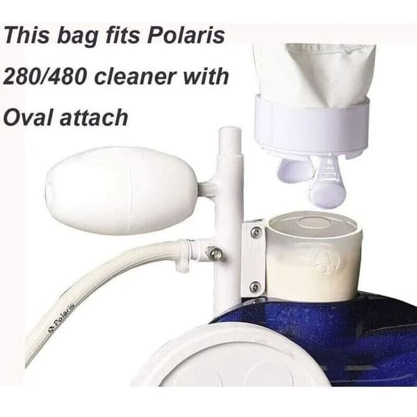Poolbytespåsar - AIMOONSA - K13/K16 (Polaris 280/480) - 3-pack - Dragkedja - Nylonmesh