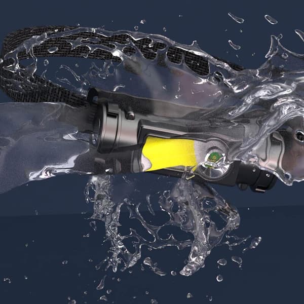 LED Hodelykt, USB Oppladbar Hodelykt 850 Lumen Frontlys IPX4 Vanntett Lampe