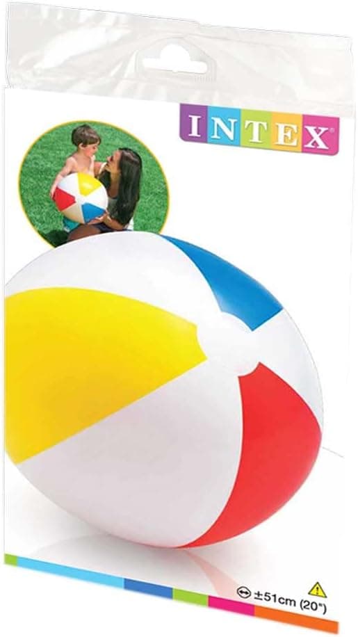 Intex Glossy Panel Ball - Oppblåsbar vannball/strandball - Diameter 51 cm