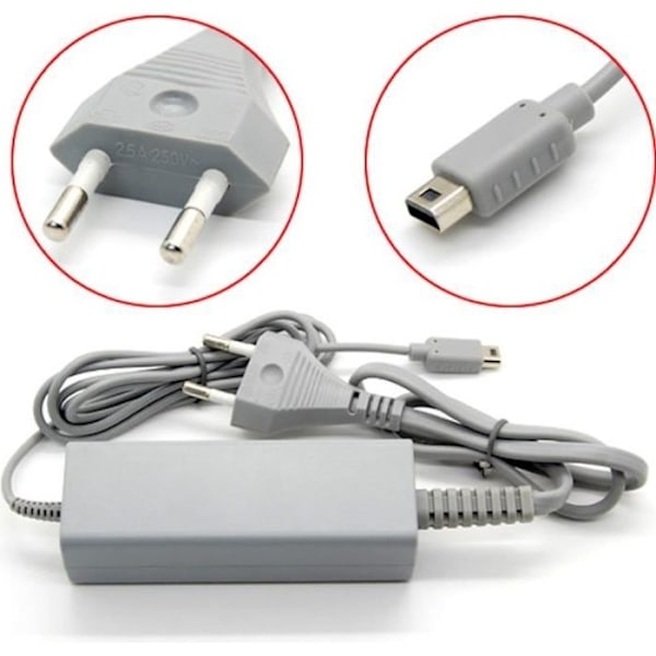 Strömförsörjning AC-adapter för Nintendo WII U Gamepad