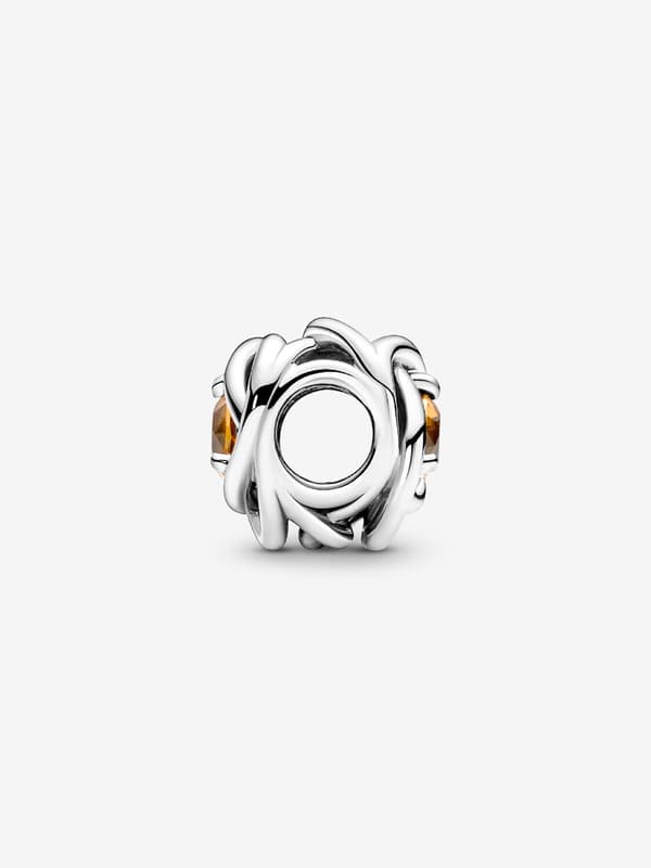 - November Honey Eternity Circle Charm - Sterling sølv