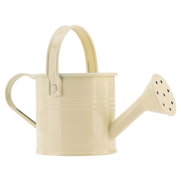 100% Ny, Mini vattenkanna i järn Sprayflaska Metall Smide Med Handtag Sprinklad Dusch Beige