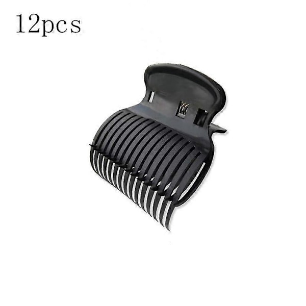 Varme Krølltenger, 12 Stykker Plast Krølltenger, Krølltenger for Kvinner, Kloklemmer, Erstatning for Krølltenger for Plus Size Jenter, Egnet for