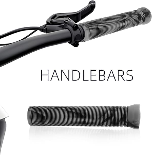 1 par skridsikre gummi cykelgreb til fixed gear og skateboard cykler