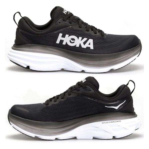 Tekstil Dame Herre Sko Løbesko Sneakers Black White 41