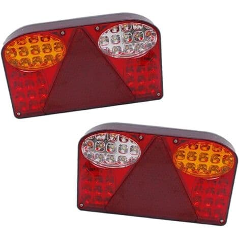 LED baklys for biler og lastebiler, bakbremselys, kompatibel med 12-24V lastebiler og tilhengere