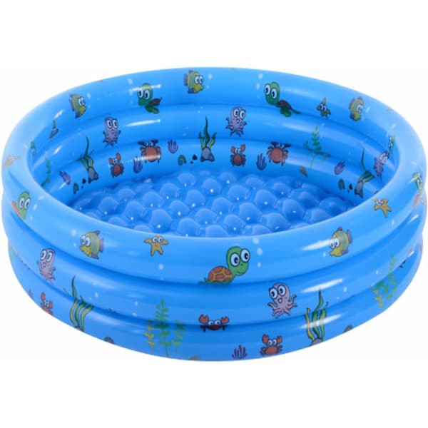 Oppustelig pool 3 ringe Splash Pool Oppustelig pool Indendørs og udendørs Små Splash Pools 100cm 100cm