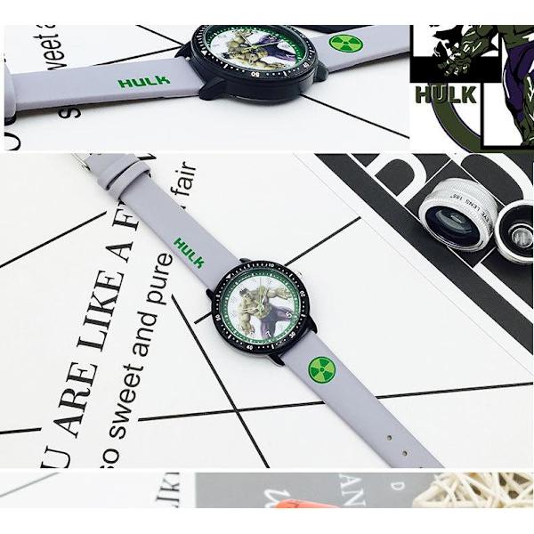 Barnklocka grå hulk analog armbandsur plastarmband klocka hulk