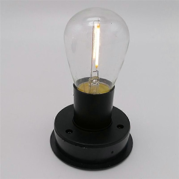 1 st Solar LED Volfram Filament Glödlampa 2800K Nattlampor (7cm)