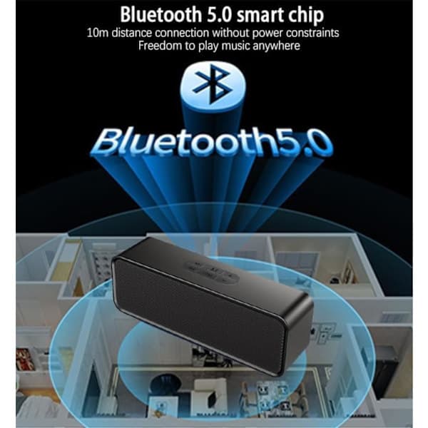 Bluetooth-kaiutin, kannettava langaton Bluetooth 5.0 -kaiutin