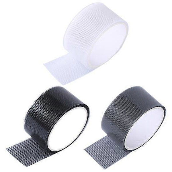 Fönsterskärm Reparationstejp Starkt Lim Extra Lång Bred Användning Glasfiberskärm Tejp Mesh Reparationslapp Kit black