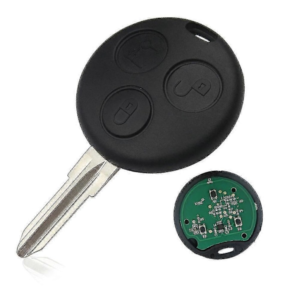 433.92mhz 3 Knapper Smart Fjernkontrollnøkkel For Benz Smart Fortwo Forfour Roadster -JA
