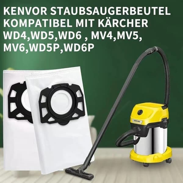 10 poser til Kärcher WD4 WD5 WD6 MV4 MV5 MV6 støvsuger - FX-