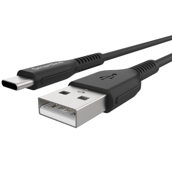 SmartLine USB-C/USB-A2.0 Strong cable 2m Black