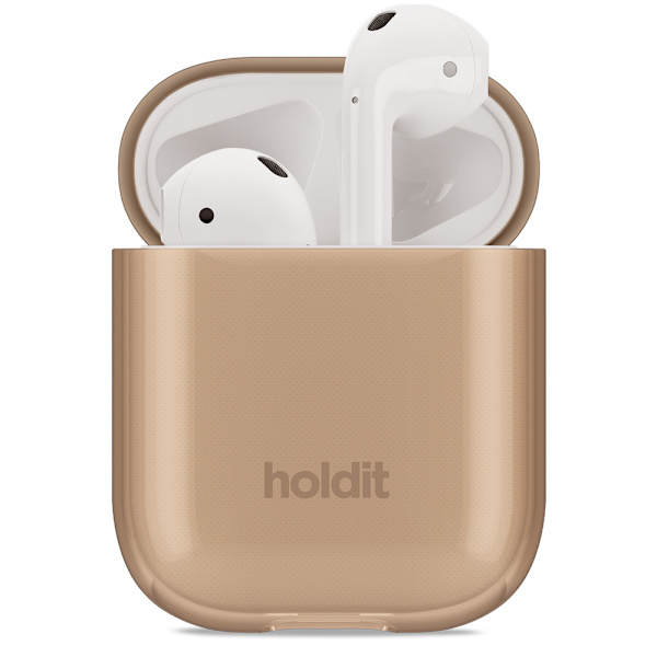 Holdit Seethru Case AirPods Mørkebrun