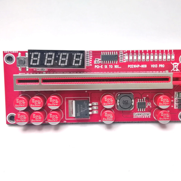 PCI-E Riser 013 Pro Temperatur display, USB 3.0