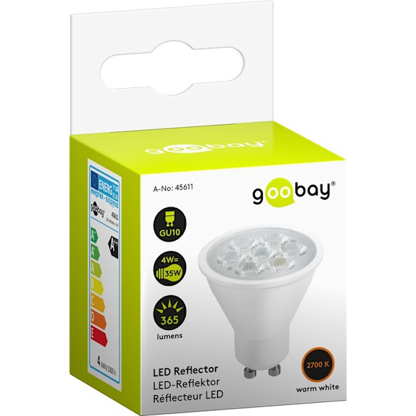 LED-reflektor, 5 W bas GU5.3, 35 W ekvivalent 2-pack