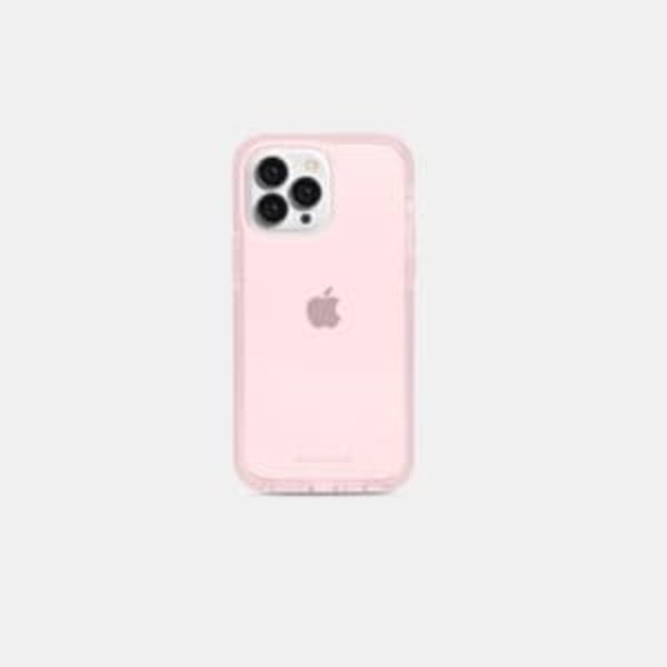 MobileFriend SeeThrough Case iPhone 14 Pro Pink