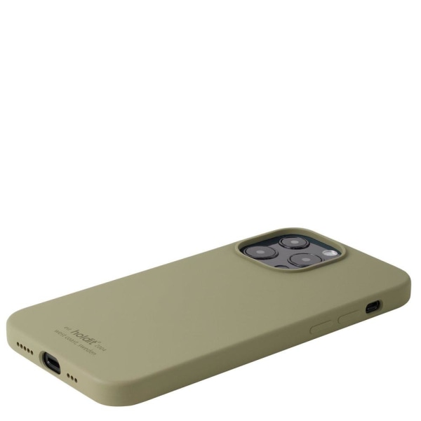 Holdit Silikonskal iPhone 13 Pro Khaki Green