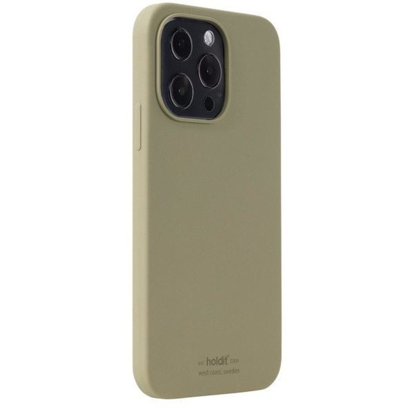 Holdit Silikone Cover til iPhone 13 Pro Khaki Grøn