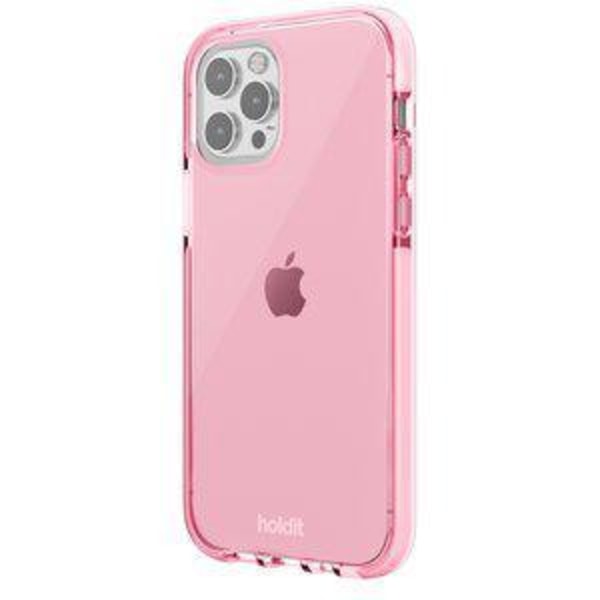 Holdit Seethru Cover iPhone 12/12 Pro Bright Pink iPhone 12/12 Pro