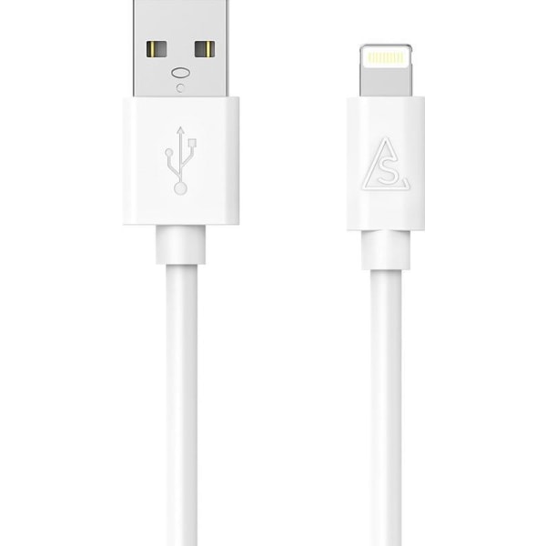 USB Kabel Lightning 2m, Vit MFI