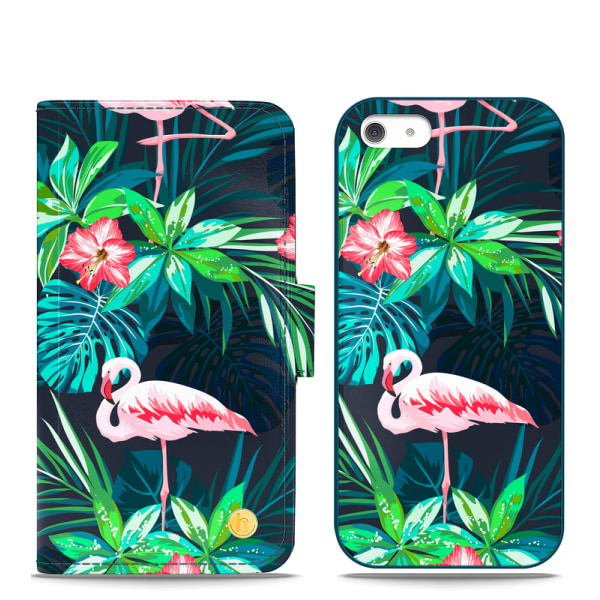 Holdit Plånboksfodral iPhone 5/5S/SE London Flamingo