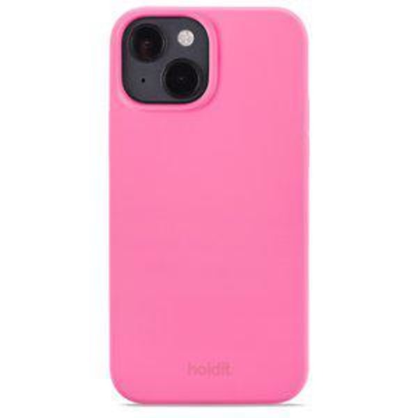 Holdit Silicone Case iPhone 14 Bright Pink