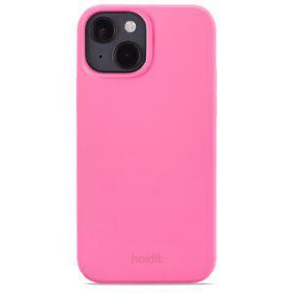 Holdit Silikonikotelo iPhone 14 Bright Pink