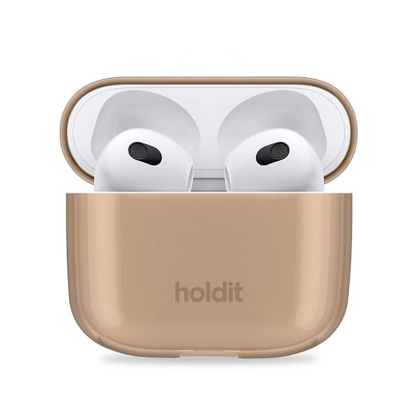 Seethru-kotelo AirPods Gen 3 - Tummanruskea