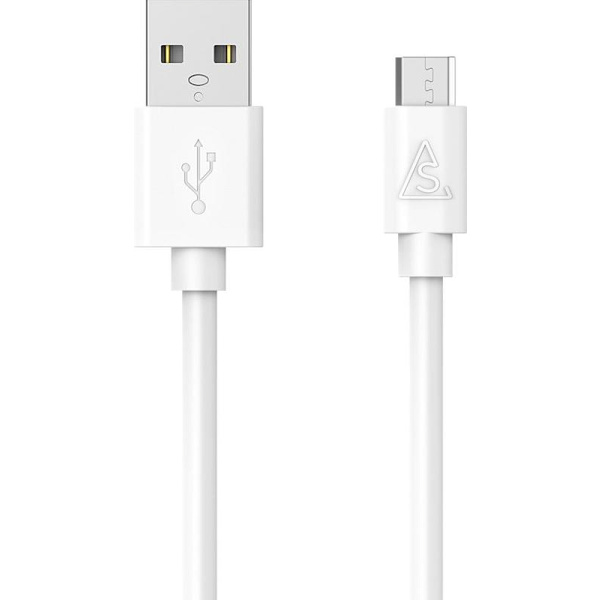 Smartline Micro-USB kabel 2m Vit