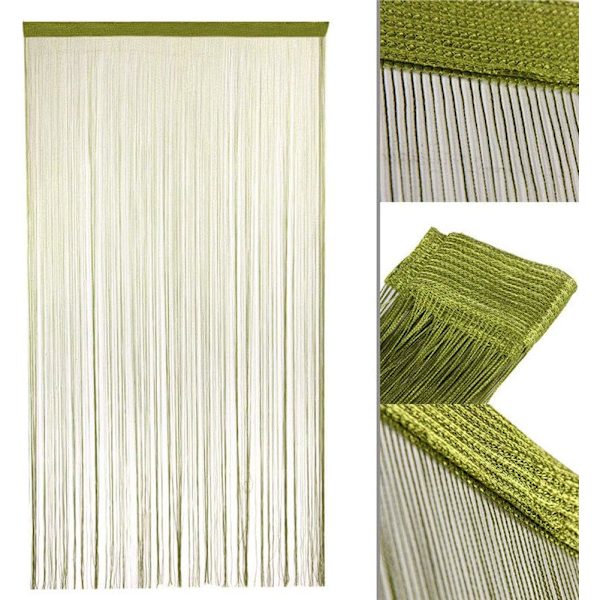 Fringe dörrgardin, 1m*2m väggpanel, rumsavdelare, för hem, pa