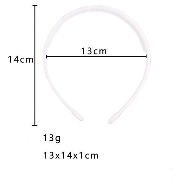 12 STK søt hårbøyle for barn 1 cm prinsesse frisk gradient fargerik