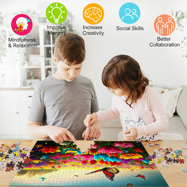 Puzzle-Plane Palapeli 1000 Palaa - Pennun juhlat