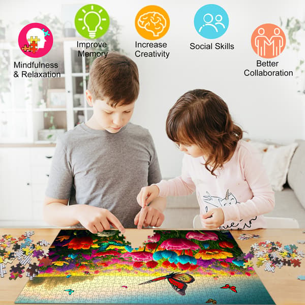 Puzzle-Plane Puslespill 1000 Brikker - Valpefest
