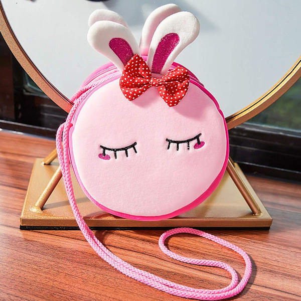 Handväska Liten Flicka Söt Axelväska Crossbody Plush Barnflicka
