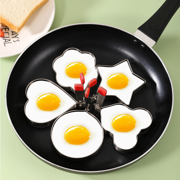 Omelettform, omelettring i rostfritt stål