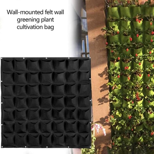 Vertikala vägghängande balkongblommor planteringsväskor för grönska