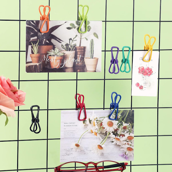 10 st multifunktionella färgglada klädnypor för matpaket, chipspåse, kläder, papper