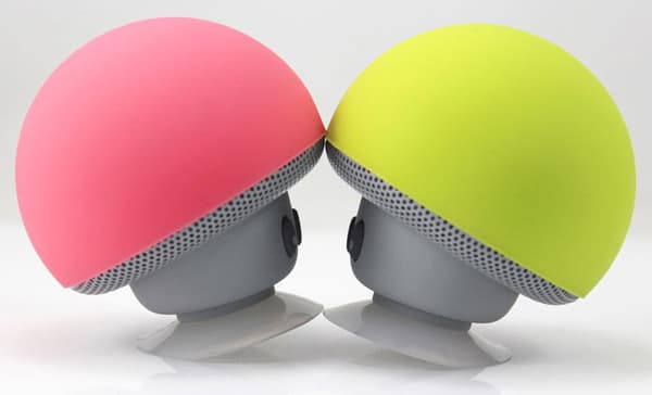 Svampeformet Bluetooth-højttaler, Kraftfuld Lyd, Multifunktionel, Sugning